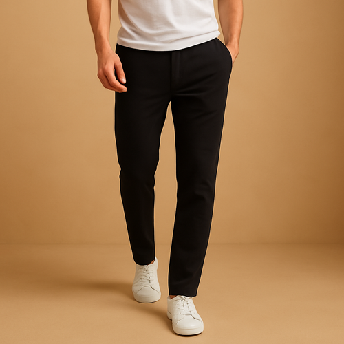 Casual broek met elastische tailleband voor heren | Jurre