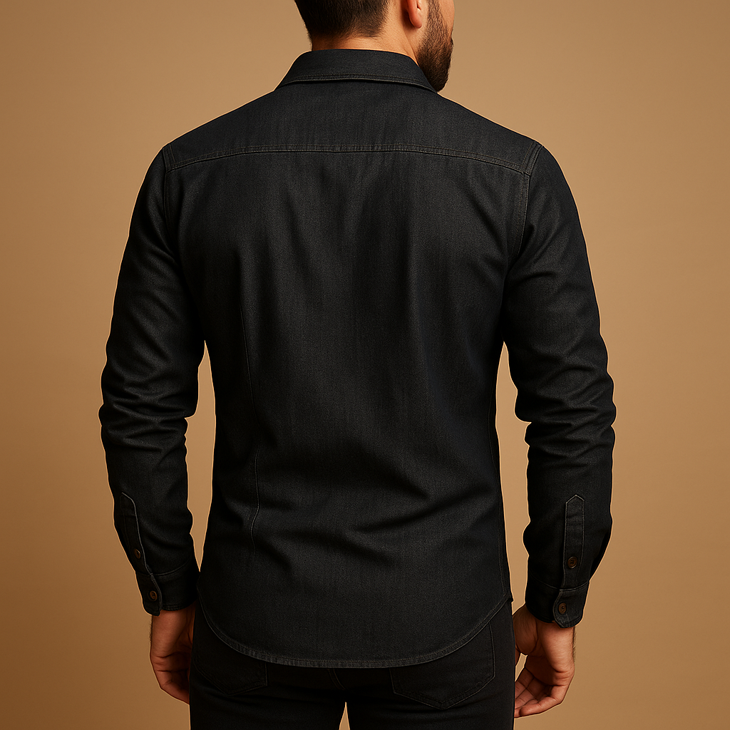 Casual katoenen shirt met lange mouwen voor heren | Guillem