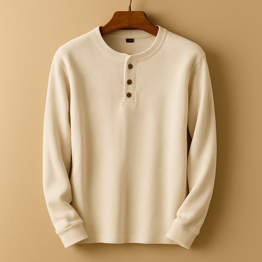 Thijs | Casual longsleeve overhemd met relaxte pasvorm voor heren