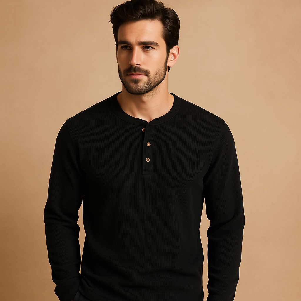 Thijs | Casual longsleeve overhemd met relaxte pasvorm voor heren