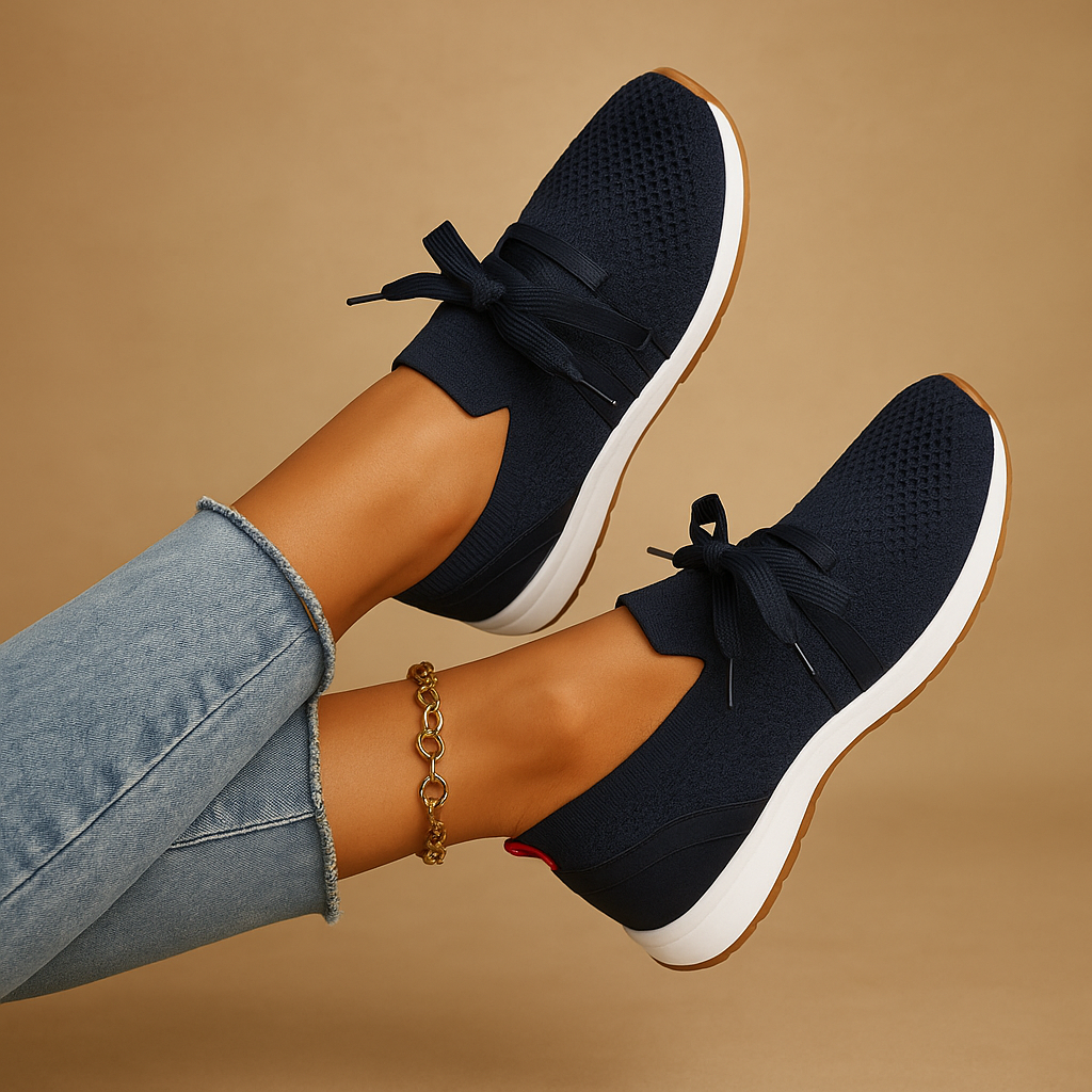 Casual sneakers met vetersluiting en zachte binnenzool voor dames | Maud