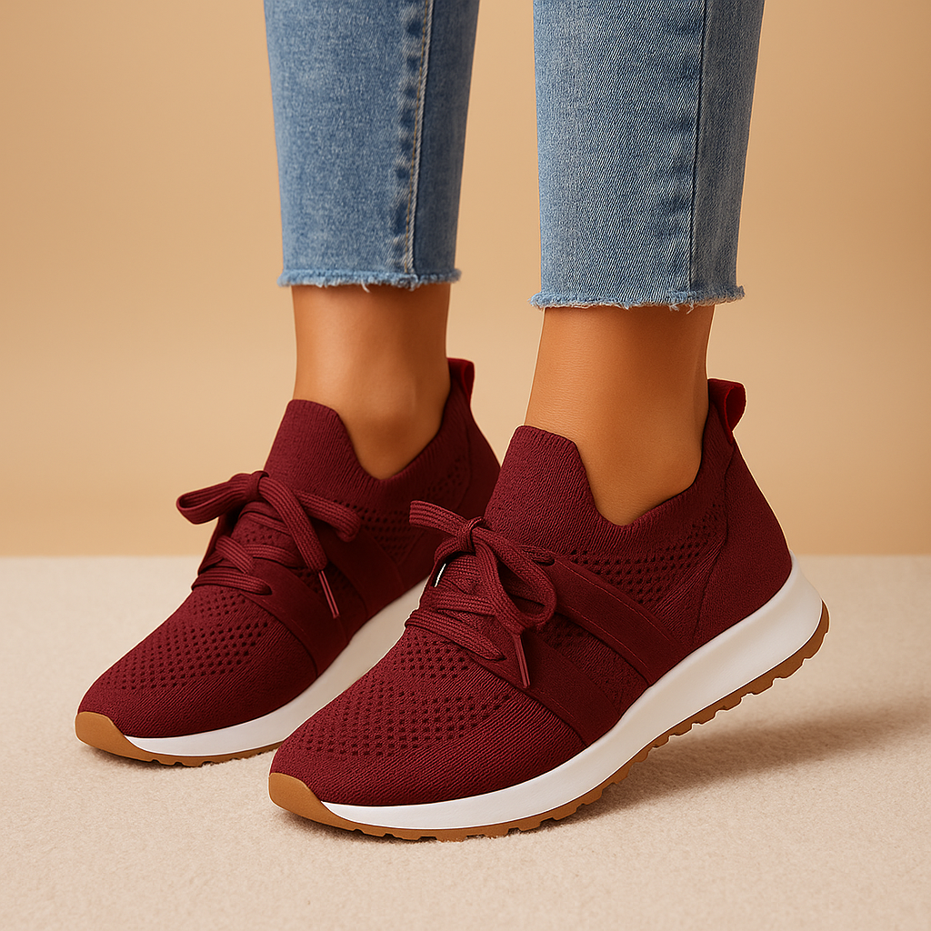 Casual sneakers met vetersluiting en zachte binnenzool voor dames | Maud