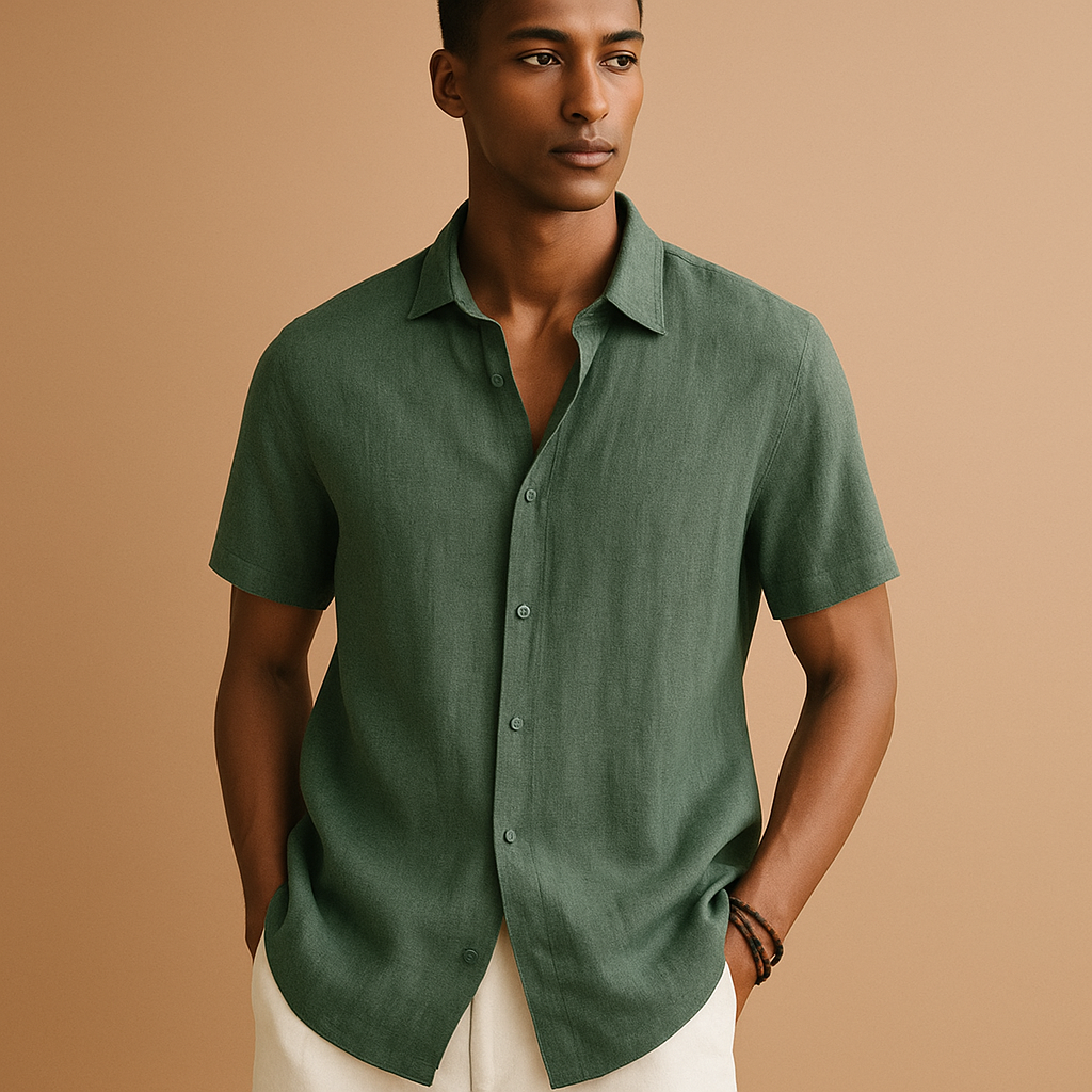 Stijlvol casual zomershirt met korte mouwen voor heren | Daan