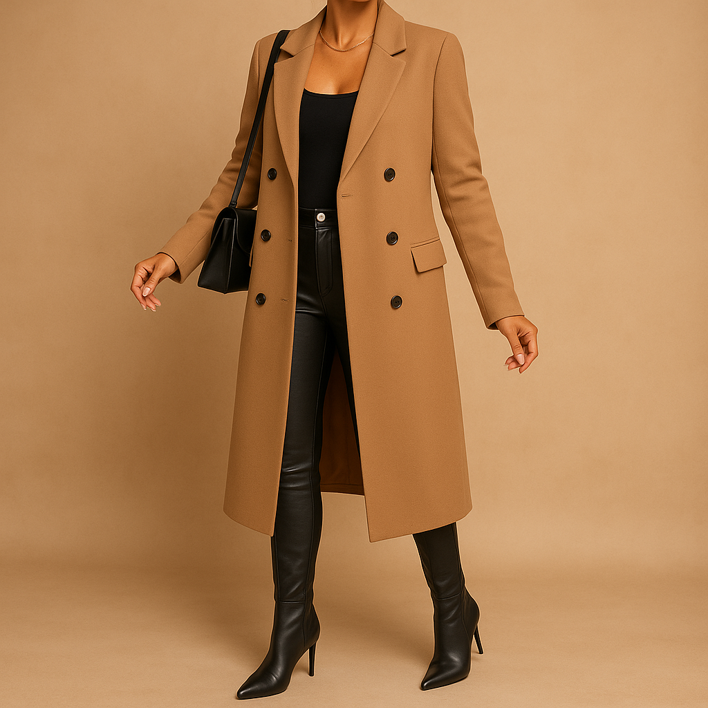 Chique lange winterjas voor dames | Evelien