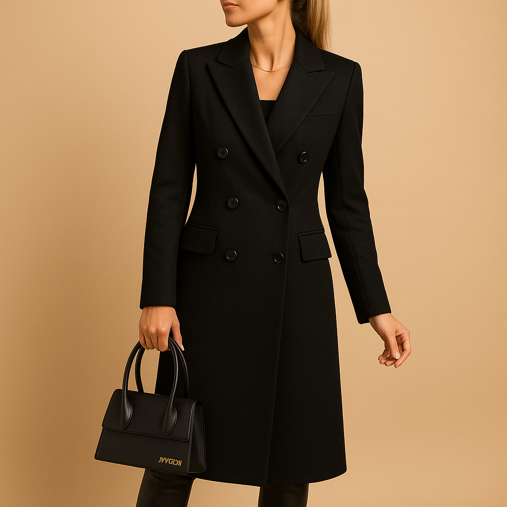 Chique lange winterjas voor dames | Evelien
