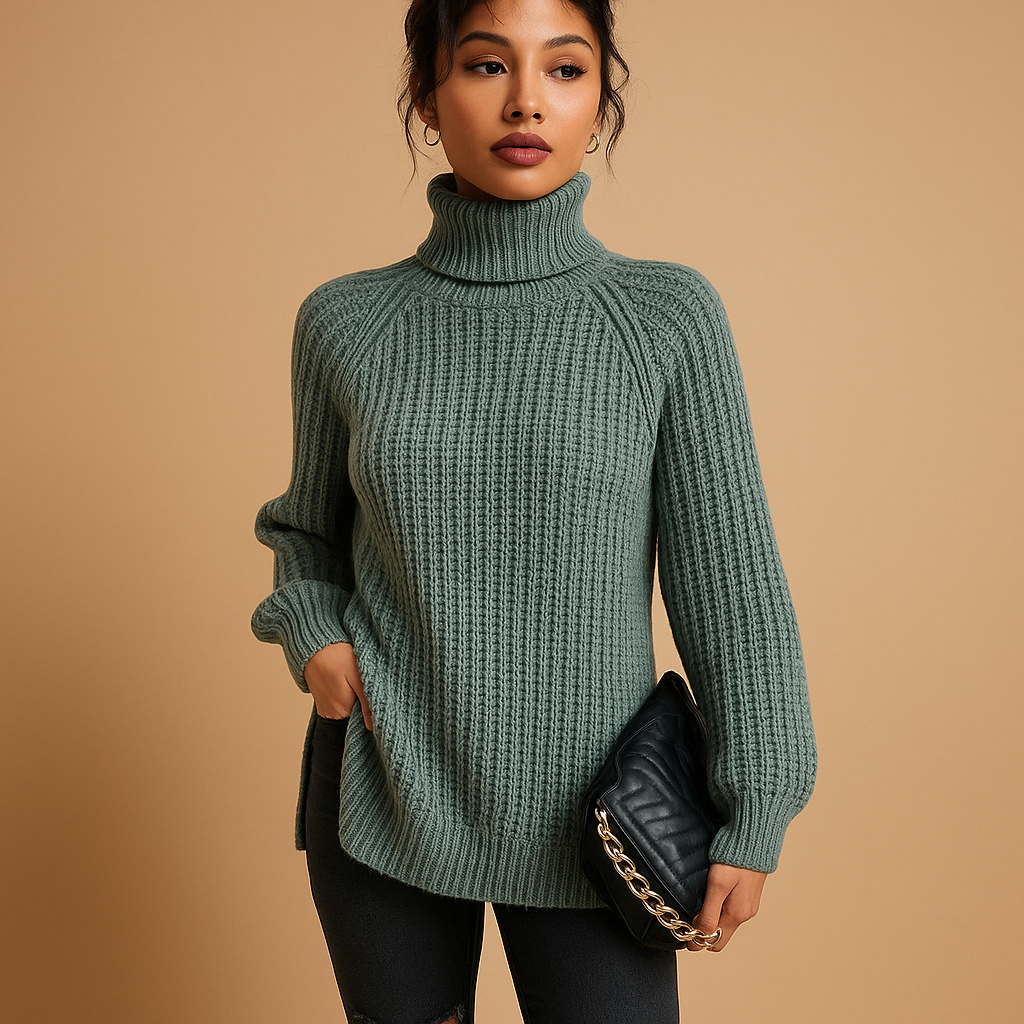 Coltrui met zachte textuur en minimalistisch design voor dames | Jinte