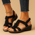 Comfort sandalen met bloemenmotief voor dames | Elvira