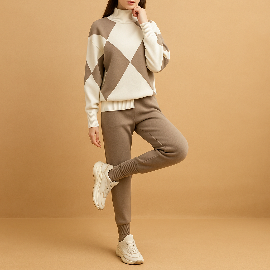 Comfortabel huispak met trui en joggingbroek voor dames | Ilona