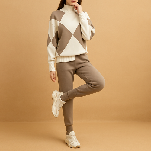 Comfortabel huispak met trui en joggingbroek voor dames | Ilona