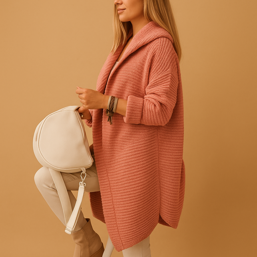 Comfortabel open damesvest met tijdloze pasvorm | Lina