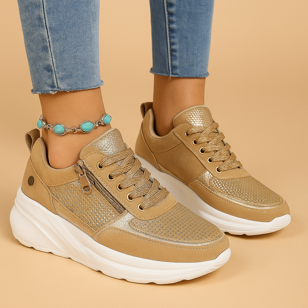 Comfortabele casual schoenen met brede pasvorm voor dames | Elianne