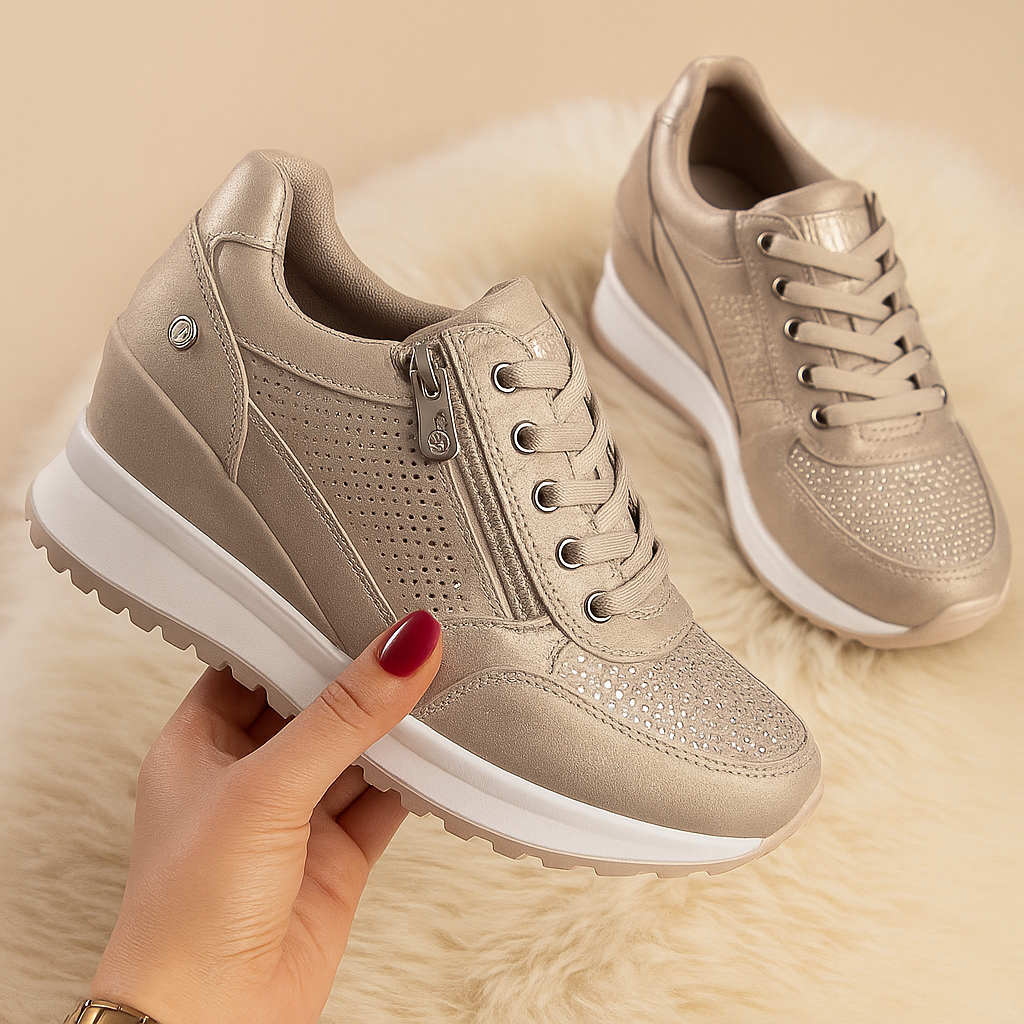 Comfortabele casual schoenen met brede pasvorm voor dames | Elianne