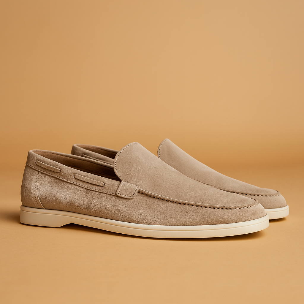 Comfortabele instapschoenen voor heren met suède-look | Abelard