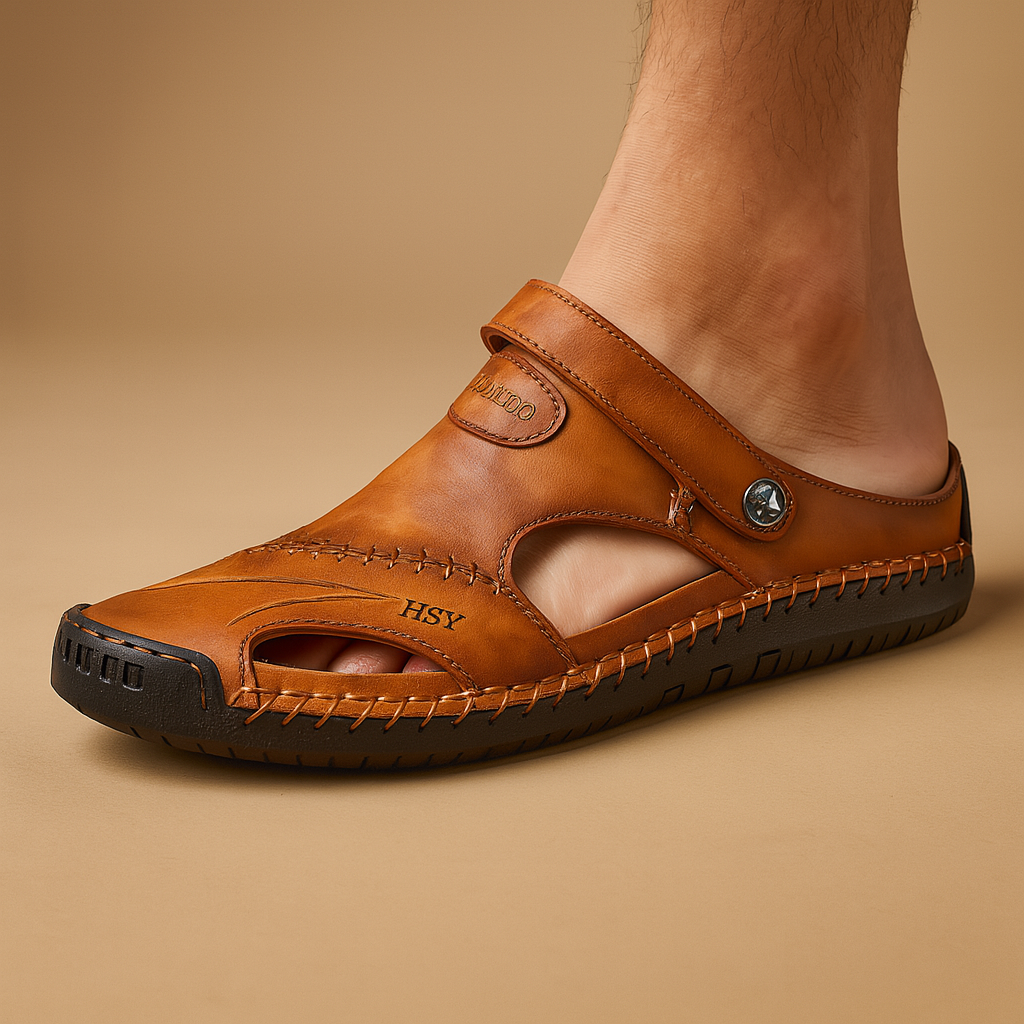 Comfortabele wandelsandalen voor heren met dubbele band | Koen