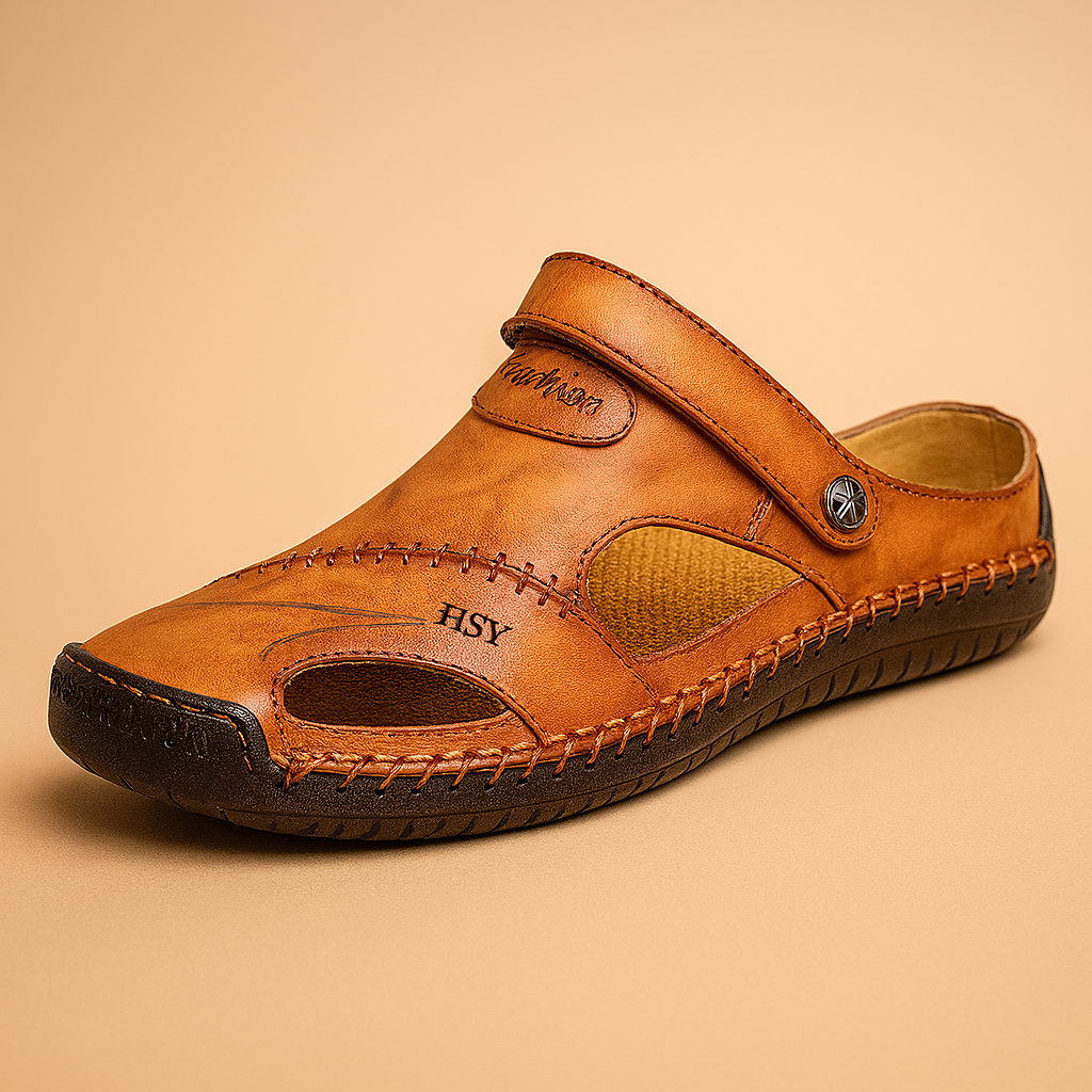Comfortabele wandelsandalen voor heren met dubbele band | Koen