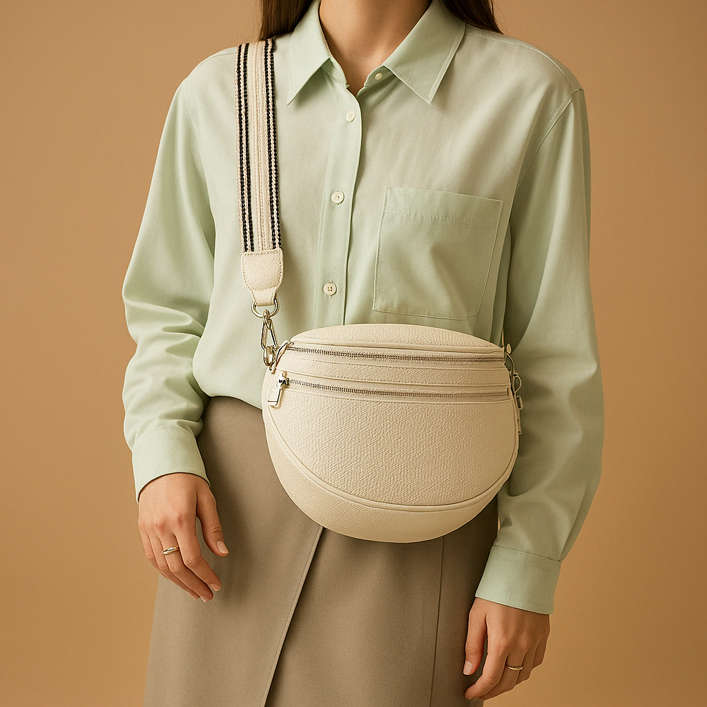 Crossbodytas met dubbele rits en tijdloos ontwerp voor dames | Romy