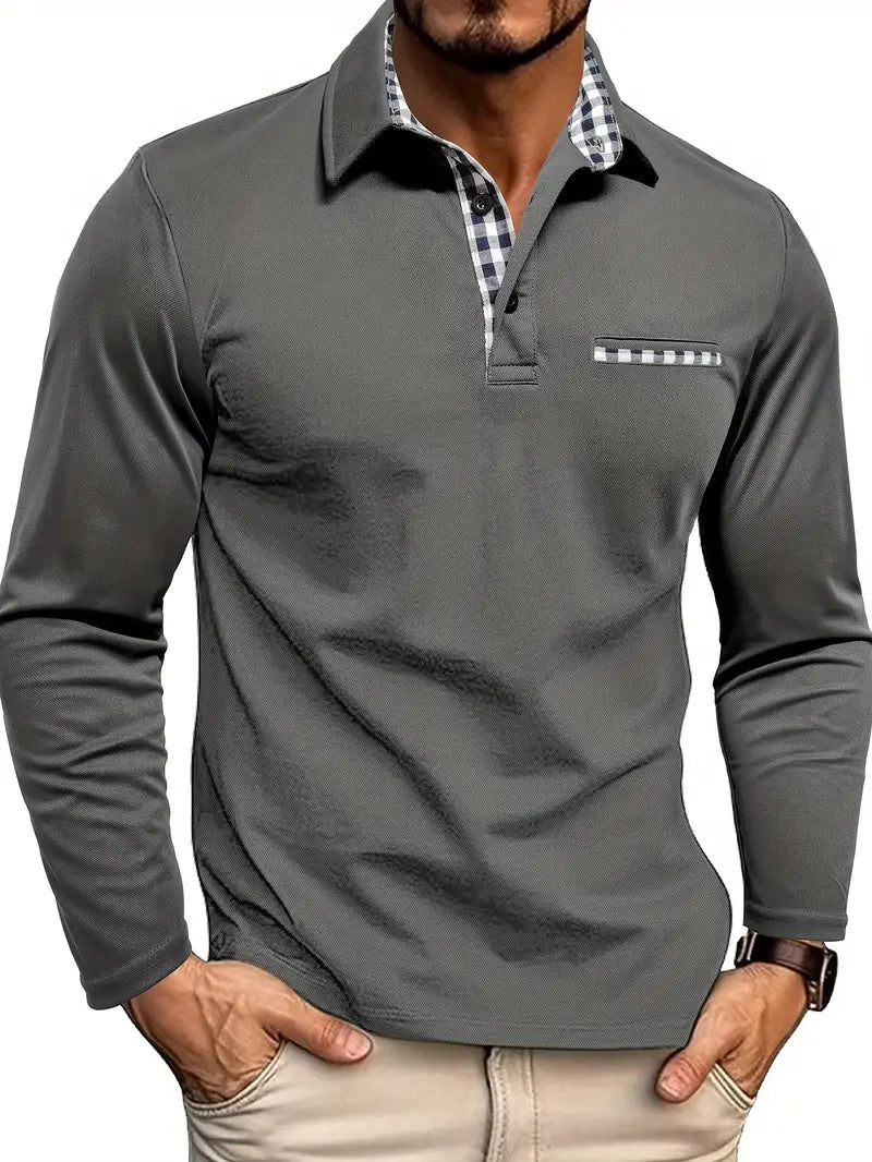 Laluna® | Poloshirt met lange mouwen