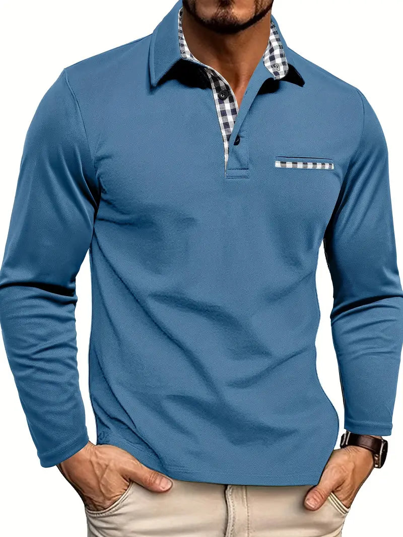 Laluna® | Poloshirt met lange mouwen