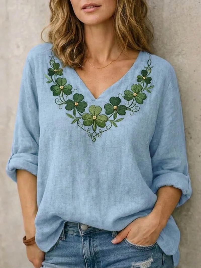 Sara – Blouse met V-hals