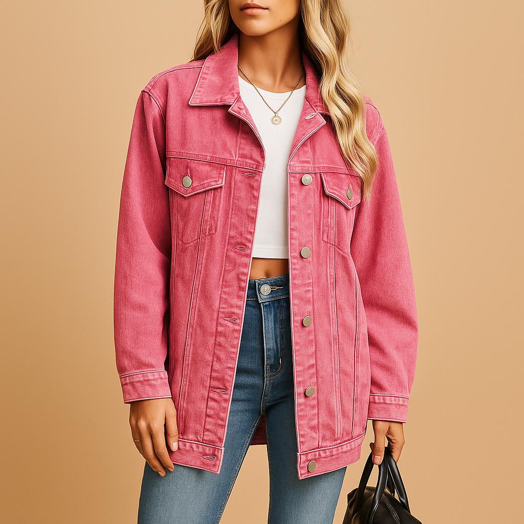 Denim winterjas voor dames | Lieke