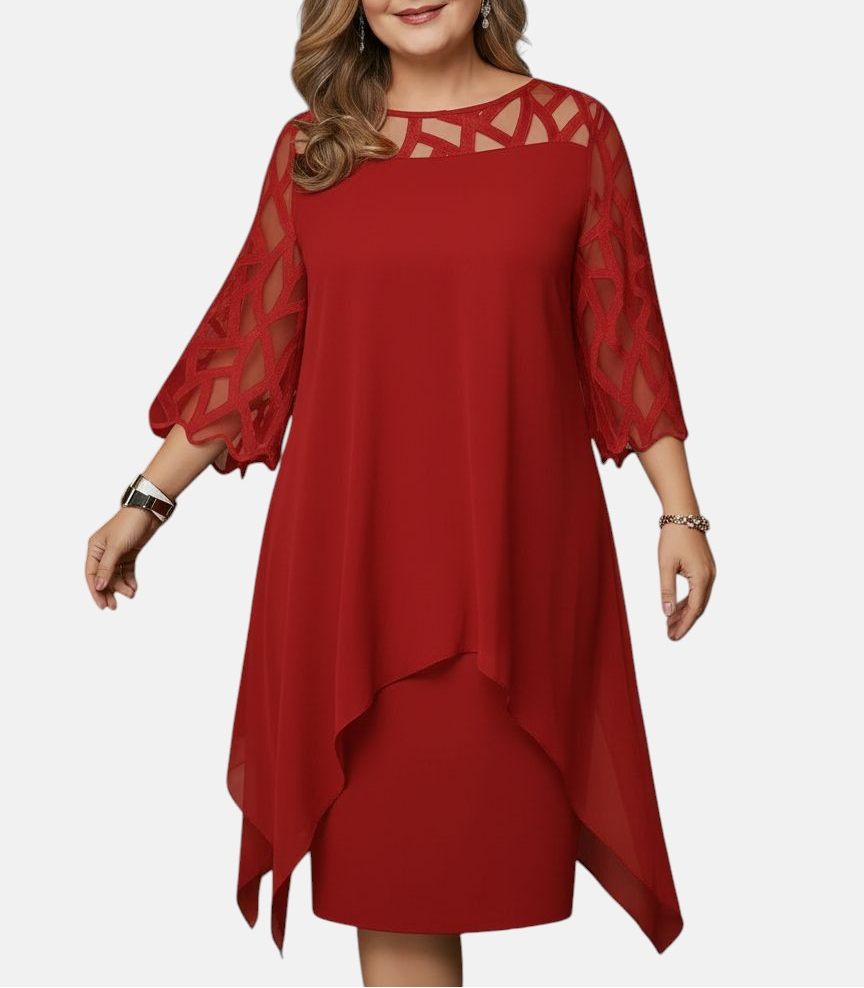 Zenviro - Elegante, comfortabele midi-jurk