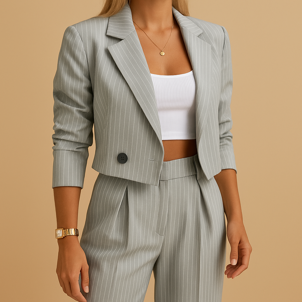Elegante blazer- en broekenset voor dames | Annelies
