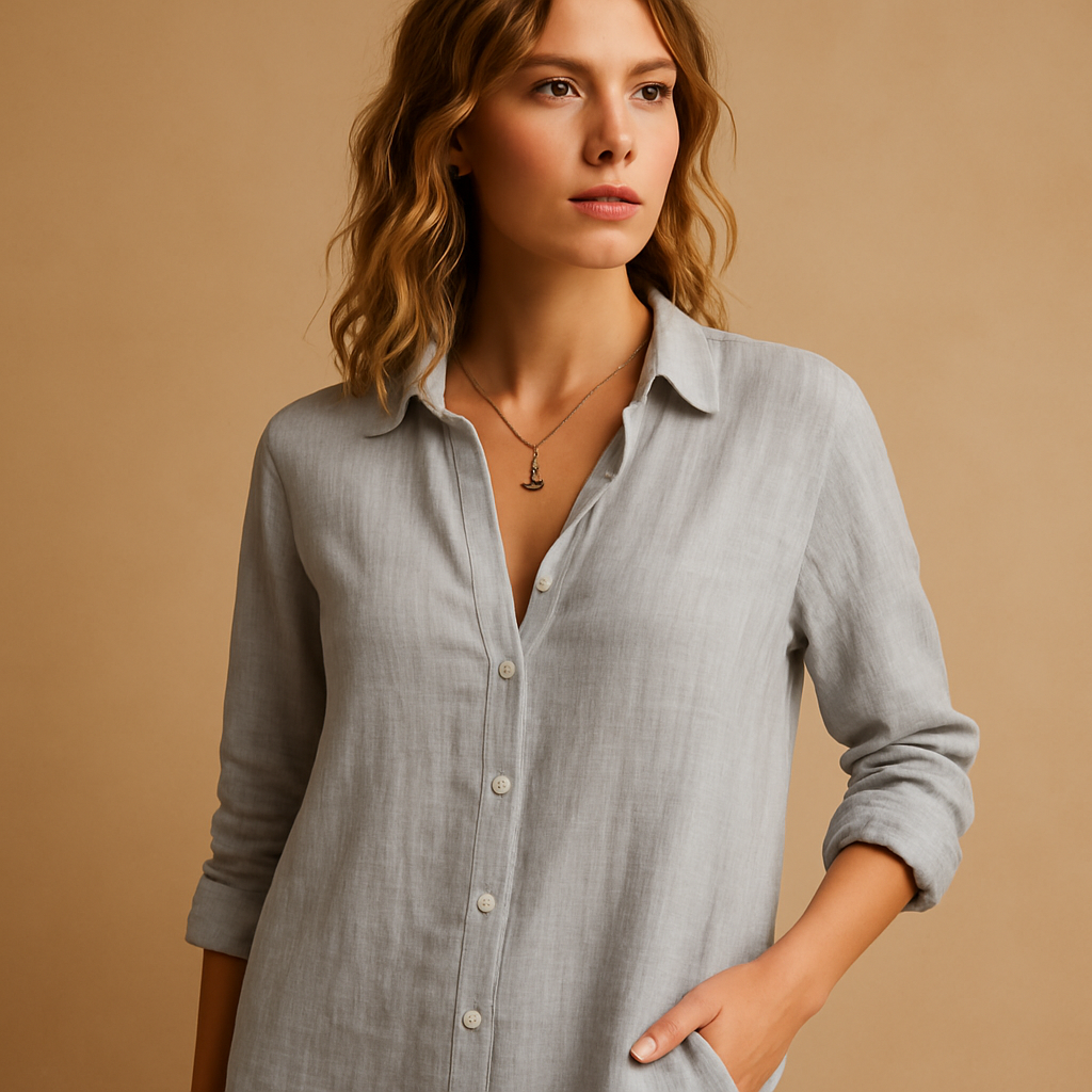 Elegante blouse met reverskraag voor dames | Linde