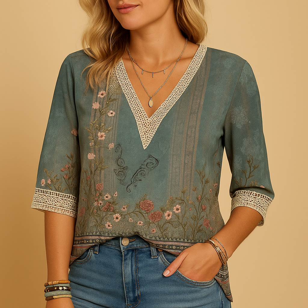 Elegante dames blouse met flatterende pasvorm | Luna