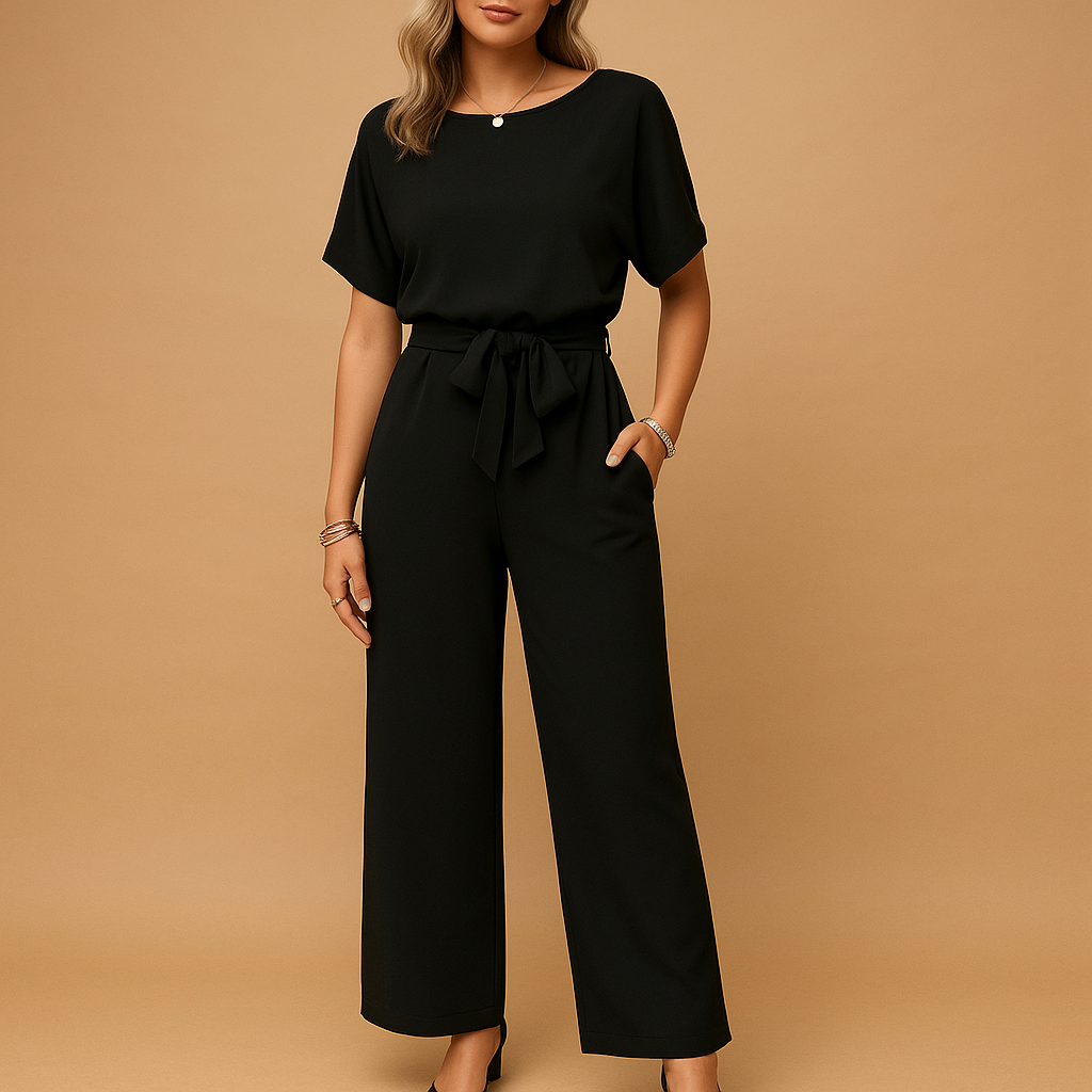 Nina | Elegante getailleerde jumpsuit met losvallende mouwen voor dames