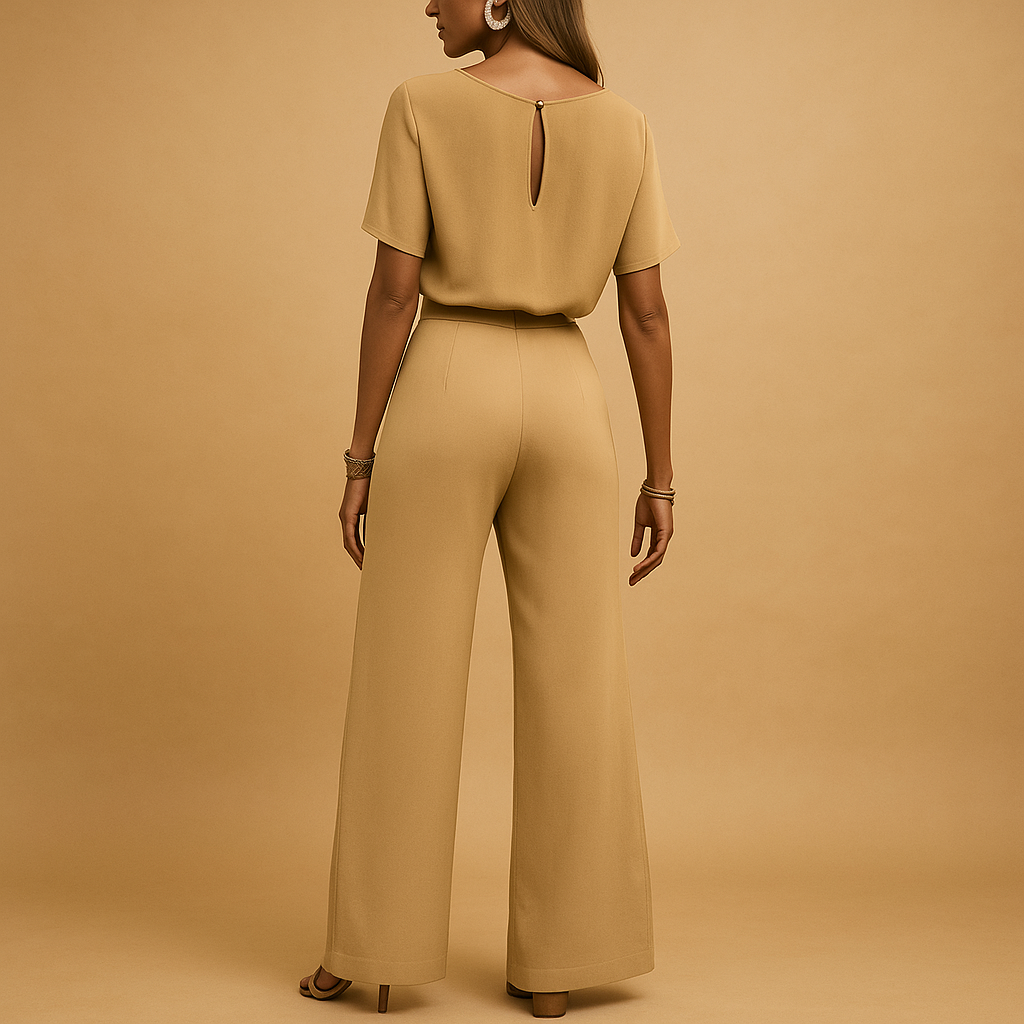 Nina | Elegante getailleerde jumpsuit met losvallende mouwen voor dames