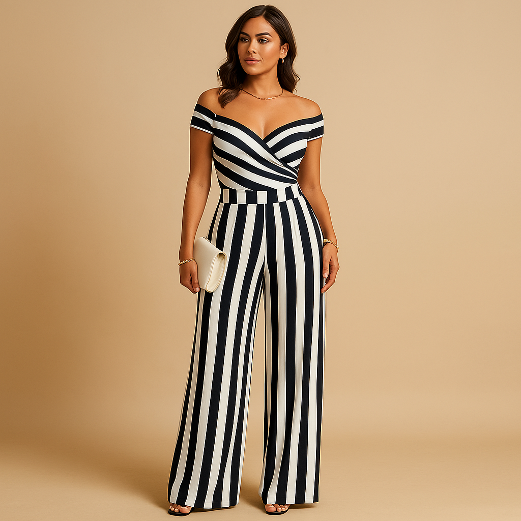 Juliette | Elegante off-shoulder jumpsuit met bloemenprint voor dames