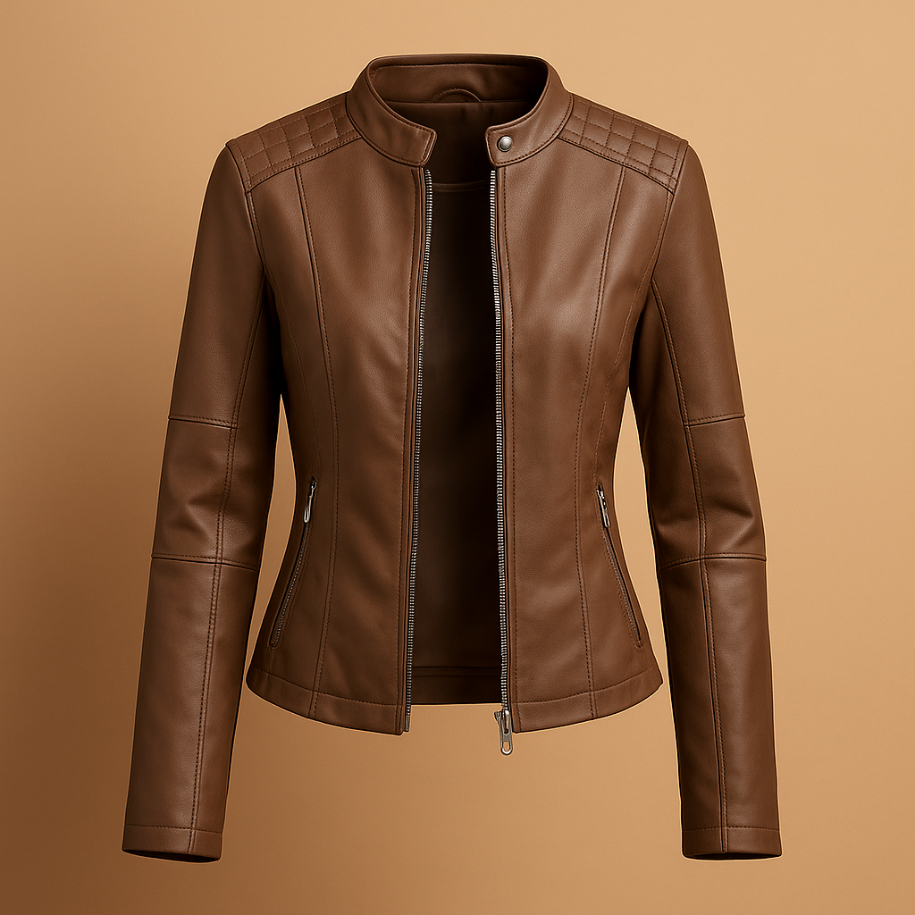 Elegante jas met kraag en rits voor dames | Marije