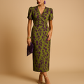 Milou | Elegante jurk met pofmouwen en flatterende pasvorm voor dames