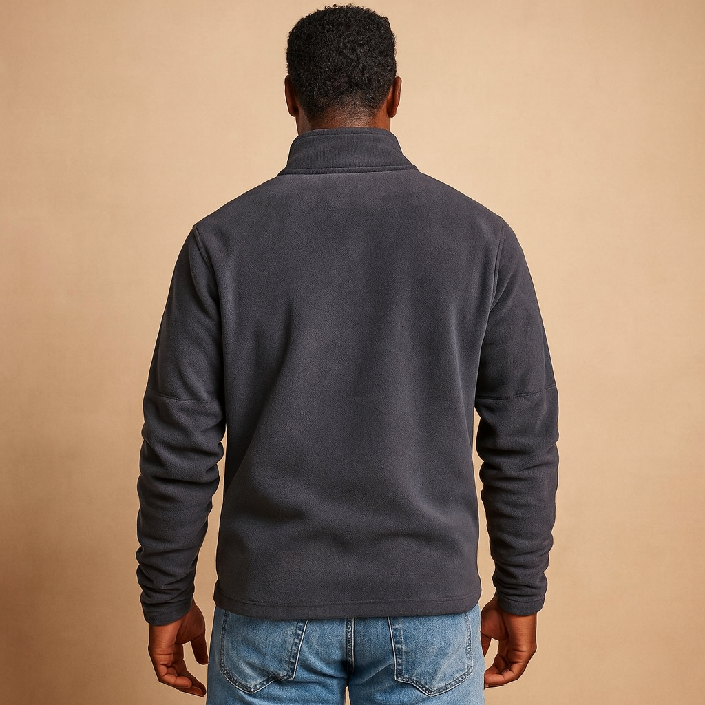 Fleece pullover met halve rits voor heren | Maarten