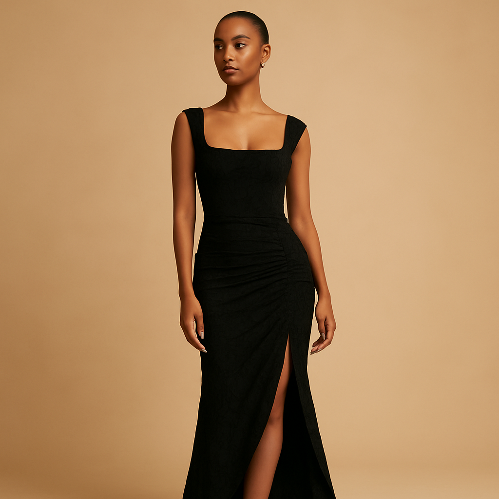 Gebloemde midi-jurk met luchtige pasvorm voor dames | Elina