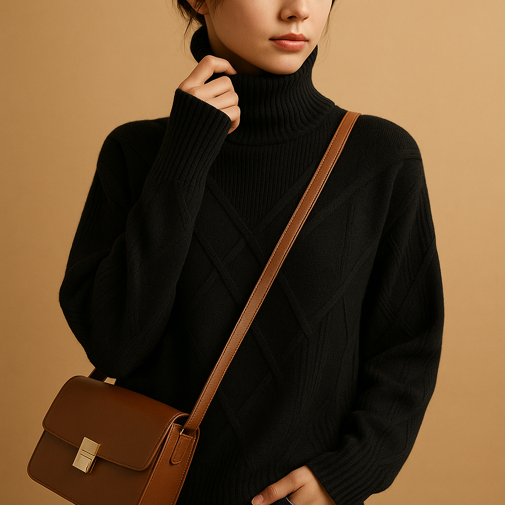 Gebreide damestrui met col | Mila