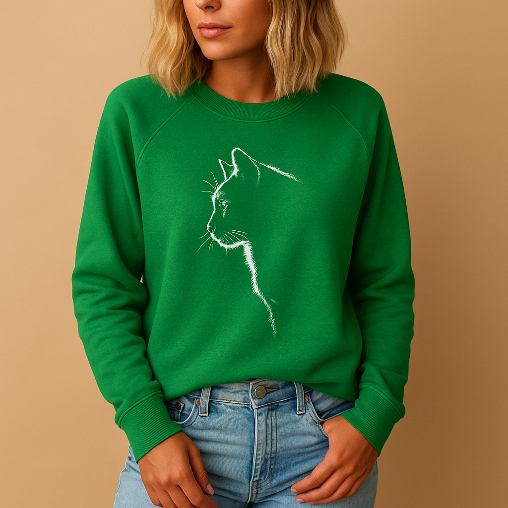 Gebreide damestrui met kattenprint | Yara