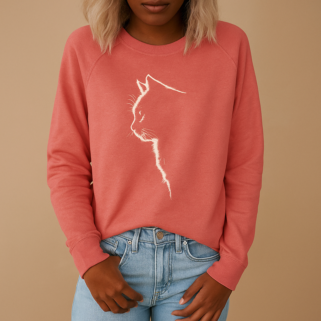 Gebreide damestrui met kattenprint | Yara
