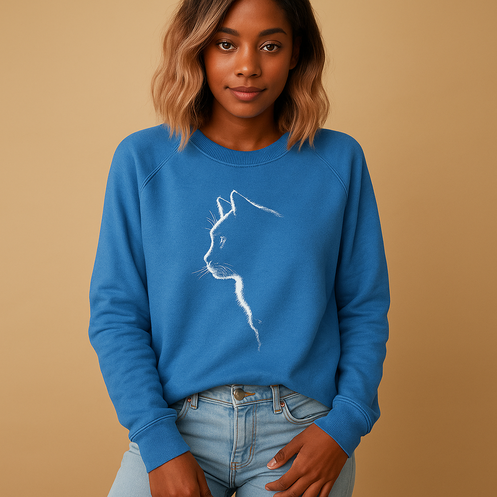 Gebreide damestrui met kattenprint | Yara