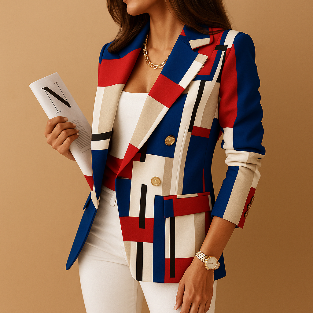 Getailleerde blazer met elegante details voor dames | Renée