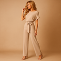 Glitter jumpsuit met halternek en open rug voor dames | Eliza
