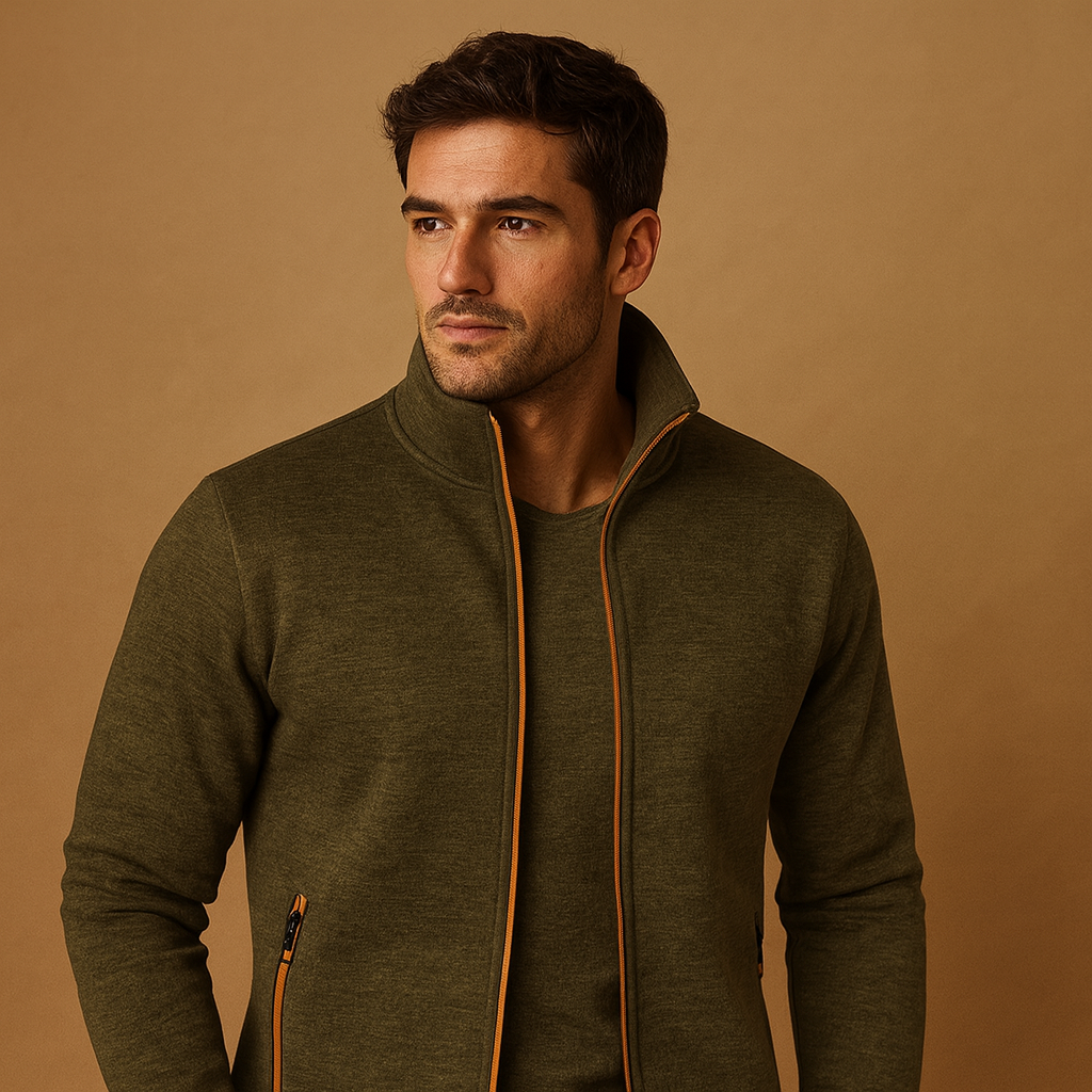 Handgemaakt vest met rits voor heren | Floris