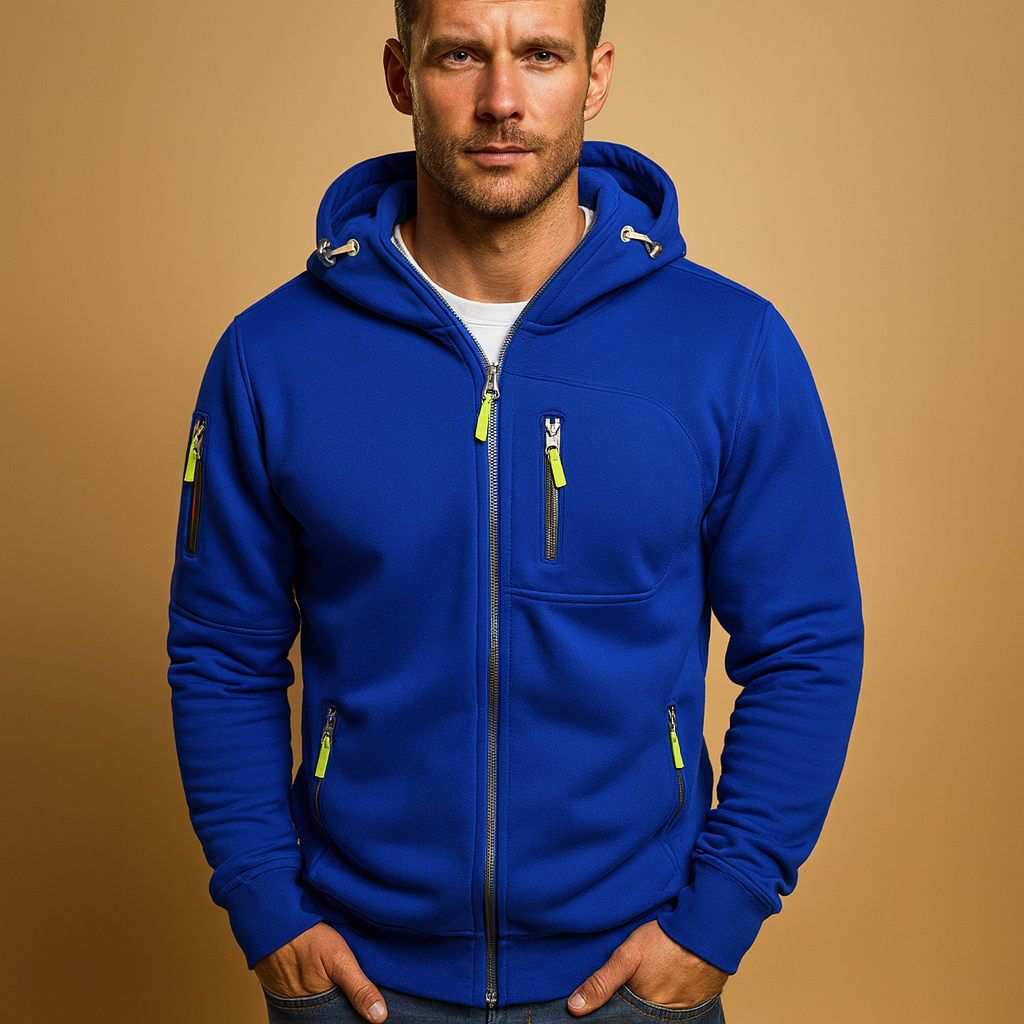 Heren hoodie met rits en capuchon | Bram