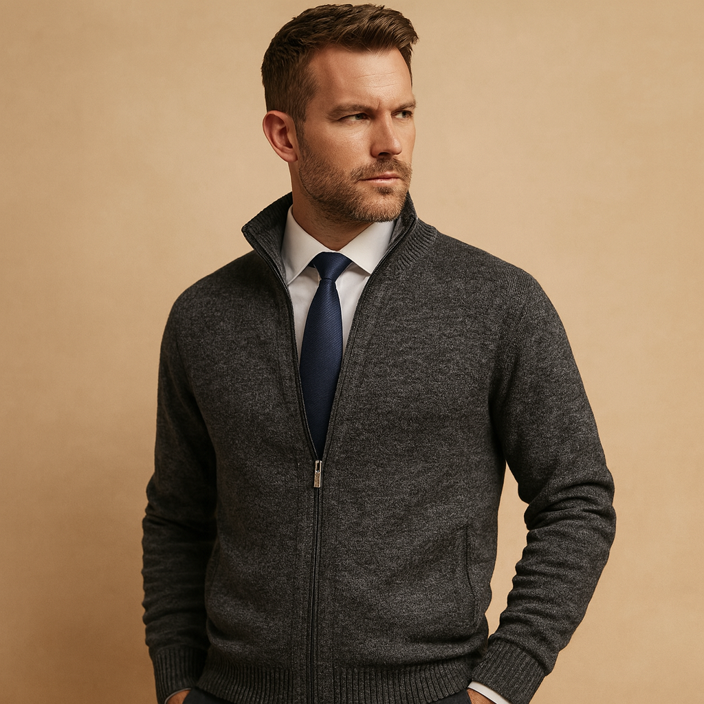 Heren vest met rits voor casual en sportieve looks | Milan