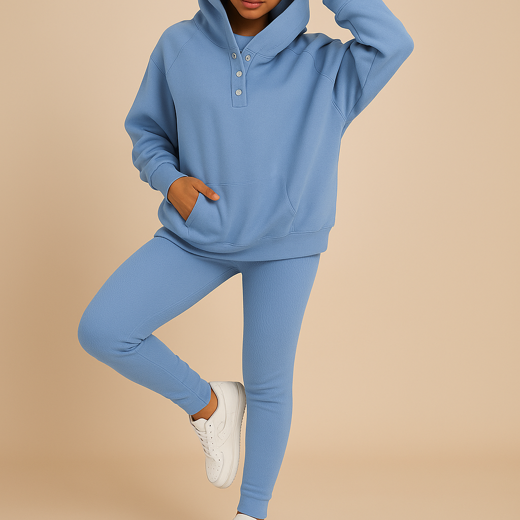 Hoodie en joggingset voor dames in zachte stof | Valerie