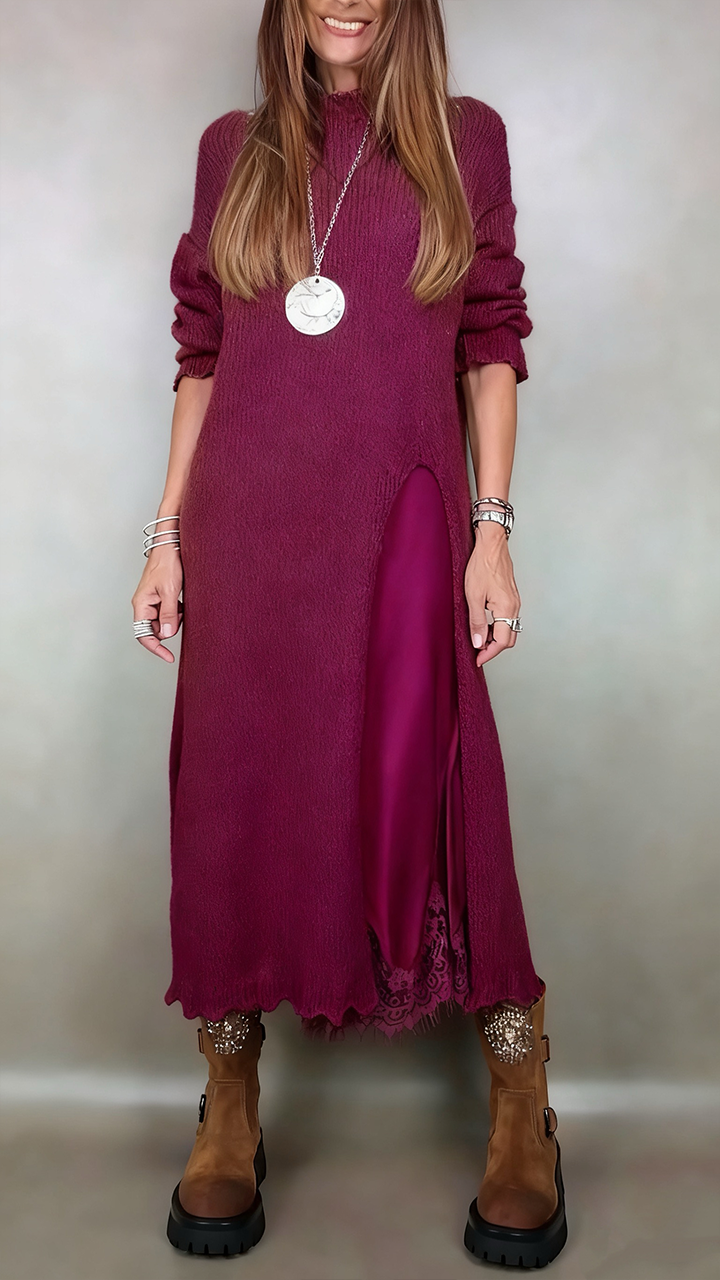 Zenviro - Elegante tweedelige set – lange trui en bijpassende jurk