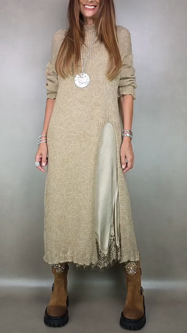 Zenviro - Elegante tweedelige set – lange trui en bijpassende jurk