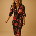Kanten avondjurk met elegante details voor dames | Mireille