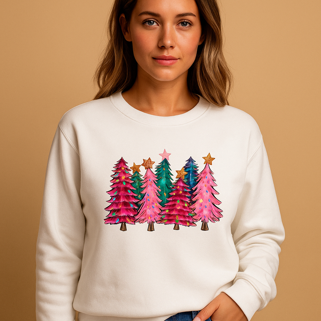 Kersttrui met feestelijk patroon voor dames | Evelien
