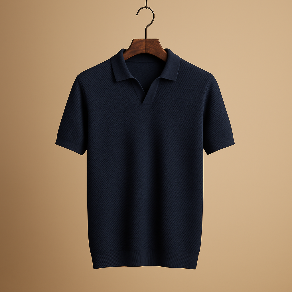 Daan | Klassiek poloshirt met moderne pasvorm voor heren